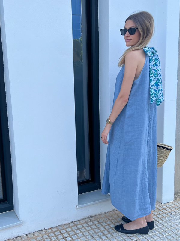 Vestido Coimbra Azul