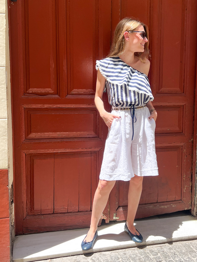 Bermudas blancas lino Mia